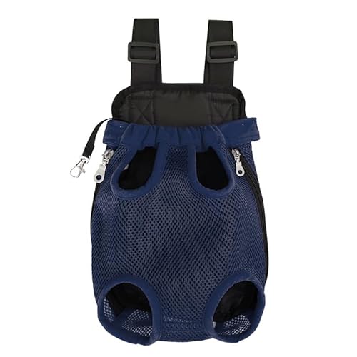 Mesh-Belüfteter Rucksackträger für kleine Hunde und Katzen - Tragbare Haustier-Ausflugstasche mit verstellbaren Trägern und Sicherheitsschloss (S/M/L/XL) von XINGNIAO