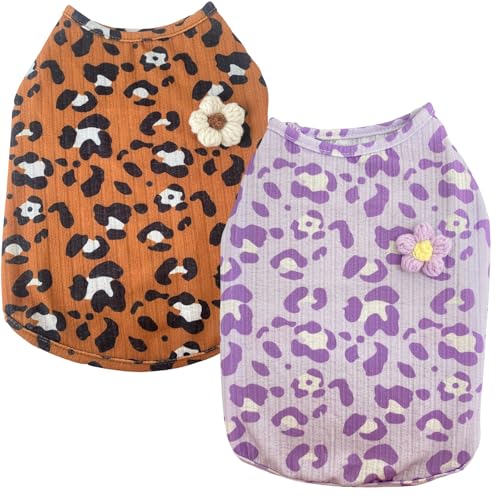 Multi-Color Leopard Sommer Hund Shirts für kleine mittlere Haustier Welpe T Shirt Mädchen Jungen Kleidung Weich Atmungsaktiv Multi-Color Leopard Sommer Hund Shirts für kleine mittlere Haustier Welpe T Shirt Mädchen Jungen Kleidung Weich Atmungsaktiv von XINGNIAO