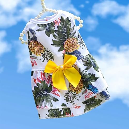 Niedlicher gestreifter Harness-Netz-Tutu-Rock für kleine bis mittelgroße Hunde und Katzen - Frühlings- und Sommer-Haustierkleid von XINGNIAO