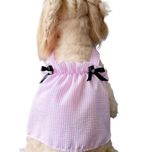 Sommer Hund Kleid gestreifter Welpen Rock mit Schleife Haustier Kleid für kleine mittlere Hund Sommer Hund Kleid gestreifter Welpen Rock mit Schleife Haustier Kleid für kleine mittlere Hund von XINGNIAO