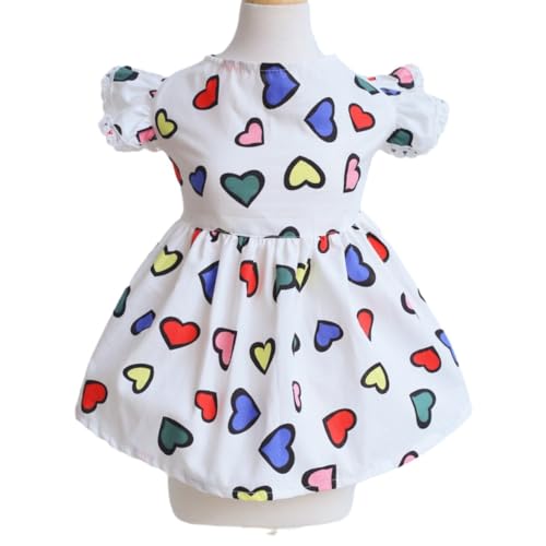 Sommer Hund Kleid niedlich Herz Druck Prinzessin Haustier Rock für kleine mittlere Hunde Sommer Hund Kleid niedlich Herz Druck Prinzessin Haustier Rock für kleine mittlere Hunde von XINGNIAO