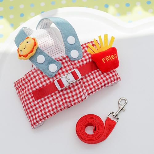 Verstellbares Geschirr & Leinen-Set für Katzen und kleine Hunde - Frühjahr/Sommer Outdoor-Abenteuerausrüstung süßes Haustier-Outfit Verstellbares Geschirr & Leinen-Set für Katzen und kleine Hunde - Frühjahr/Sommer Outdoor-Abenteuerausrüstung süßes Haustier-Outfit von XINGNIAO