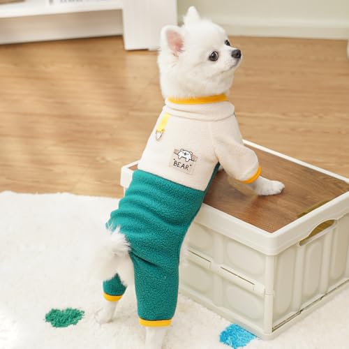 Warmer Fleece-Hundeoverall - Gemütliches Ganzkörper-Haustier-Outfit für kleine und mittelgroße Hunde Warmer Fleece-Hundeoverall - Gemütliches Ganzkörper-Haustier-Outfit für kleine und mittelgroße Hunde von XINGNIAO