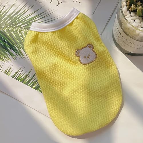 Weiche Waffelstrick-Haustierweste - Süßes Besticktes Bärenhund- und Katzen-Tanktop Weiche Waffelstrick-Haustierweste - Süßes Besticktes Bärenhund- und Katzen-Tanktop von XINGNIAO