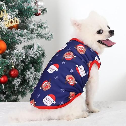 Weihnachtsstimmung Haustierweste - Kleine bis mittelgroße Hunde- oder Katzenweihnachtskleidung mit Pinguin-, Schneemann- und Rentierdrucken Weihnachtsstimmung Haustierweste - Kleine bis mittelgroße Hunde- oder Katzenweihnachtskleidung mit Pinguin-, Schneemann- und Rentierdrucken von XINGNIAO
