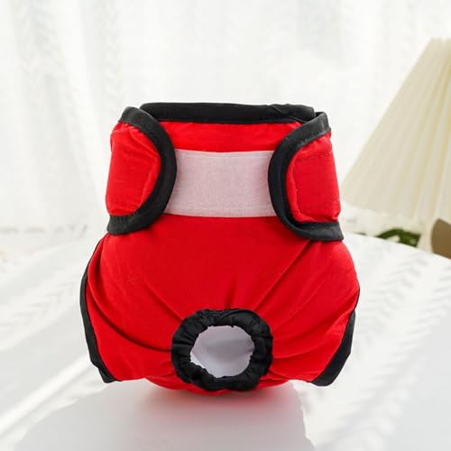 Windeln für weibliche Hunde - Wiederverwendbare waschbare Haustier-Periodenhose mit auslaufsicherem Design, Verstellbarer Taille für den Wärmezyklus von XINGNIAO