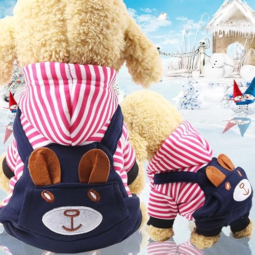Winterwarme Hunde- und Katzenbekleidung - Gemütliches vierbeiniges Fleece-Outfit für kleine bis mittlere Rassen Winterwarme Hunde- und Katzenbekleidung - Gemütliches vierbeiniges Fleece-Outfit für kleine bis mittlere Rassen von XINGNIAO