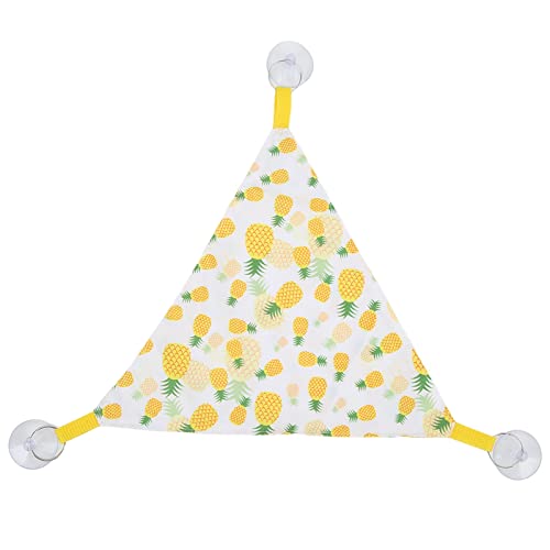 XINL Eidechsen-Hängematte, 2-teiliges gelbes Frucht-Dreieck-Schaukelbett für Bartagamen für Meerschweinchen Gelbe Ananas Größe S von XINL