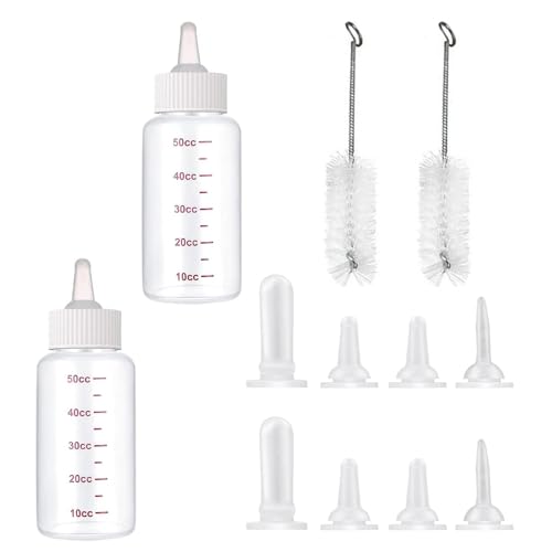 XINTANGXIA 2 Stücke Aufzuchtflasche Katze Silikon Babyflasche Neugeborene Pet Welpen Stillflasche Set für kleine Haustiere XINTANGXIA 2 Stücke Aufzuchtflasche Katze Silikon Babyflasche Neugeborene Pet Welpen Stillflasche Set für kleine Haustiere von XINTANGXIA