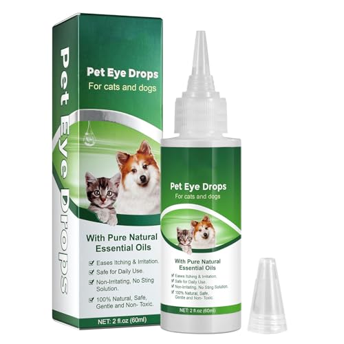 Augentropfen Reiniger Für Hunde 60 Ml Nützliche Milde Inhaltsstoffe Beruhigender Feuchtigkeitsspendender Fleckenentferner Für Die Augenpflege Von Haustieren Tränenfleckenentferner Für Haustiere von XINYIN