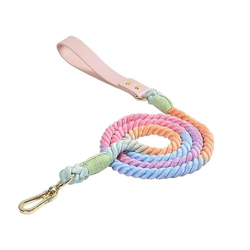 XINYIN 120 cm / 150 Cm Gewebte Hundeleine Farbverlauf Farbe Kaninchen für Hunde Flexibles Zugseil für Katzen Hundeleine für Walking Produkte Haustier Leinen von XINYIN