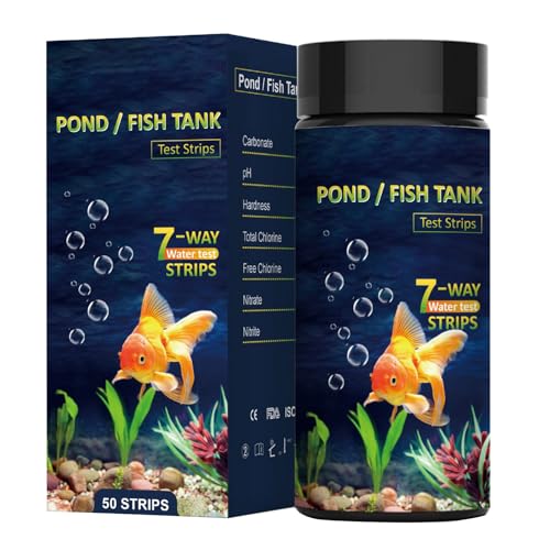 XINYIN Aquarium Teststreifen 50 Stück Einfaches Testen Der Chlorhärte Alkalität Karbonat Teststreifen Für Die Wasserqualität Von Aquarien Chlor Teststreifen von XINYIN