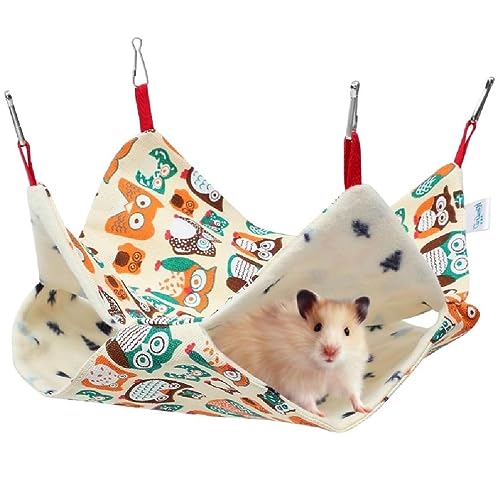 XINYIN Etagenbett für Meerschweinchen, Hängematte aus weichem Fell, Zubehör, Käfig, Bettwäsche, kratzfest, für den Winter, Bett, Hängematte für Hamster XINYIN Etagenbett für Meerschweinchen, Hängematte aus weichem Fell, Zubehör, Käfig, Bettwäsche, kratzfest, für den Winter, Bett, Hängematte für Hamster von XINYIN