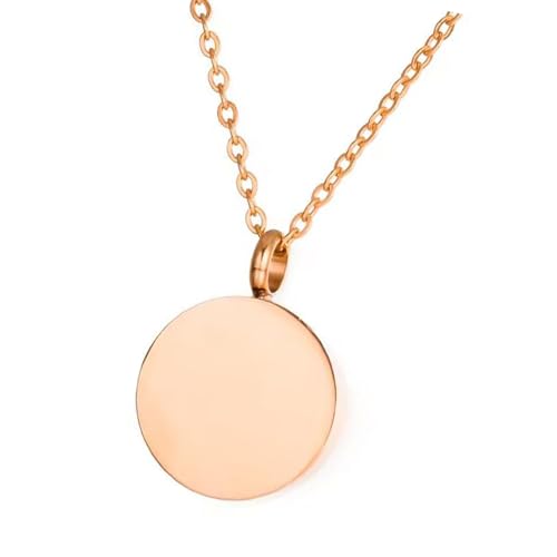 XINYIN Gedenkurne für Haustiere, Asche, Andenken, runder Urnen-Anhänger, Halskette, Edelstahl, Medaillon, Schmuck für Tierliebhaber, sentimentale Kleidung, Urnenschmuck für Haustiere von XINYIN