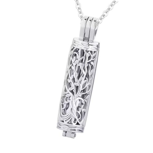 XINYIN Gedenkurnen-Urnen-Schmuck, Haustier-Asche-Halskette, kreativer Haustier-Urnen-Schmuck, Urnen-Halskette, Edelstahl, Einäscherungshalskette XINYIN Gedenkurnen-Urnen-Schmuck, Haustier-Asche-Halskette, kreativer Haustier-Urnen-Schmuck, Urnen-Halskette, Edelstahl, Einäscherungshalskette von XINYIN