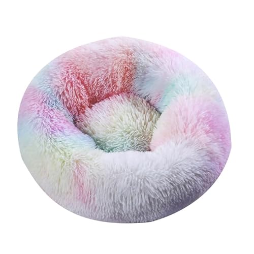 XINYIN Hundebett für kleine Hunde, Katzenbett, rund, voluminös, kuschelig, Matratze aus weichem Fell, Kissen für Katzen, mehrere Größen, rund XINYIN Hundebett für kleine Hunde, Katzenbett, rund, voluminös, kuschelig, Matratze aus weichem Fell, Kissen für Katzen, mehrere Größen, rund von XINYIN