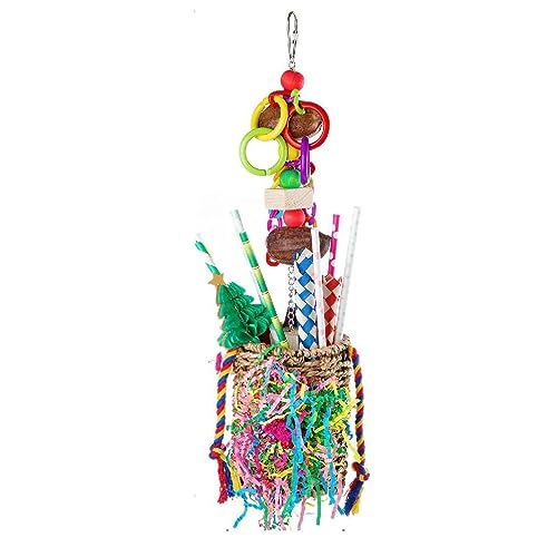 XINYIN Kauspielzeug für Vögel, natürliches Stroh, geschreddertes Papier für Nymphensittiche, Kakadus, Zähneknirschen, perfekt für Käfig, Vogel, Papageien, Spielzeug XINYIN Kauspielzeug für Vögel, natürliches Stroh, geschreddertes Papier für Nymphensittiche, Kakadus, Zähneknirschen, perfekt für Käfig, Vogel, Papageien, Spielzeug von XINYIN