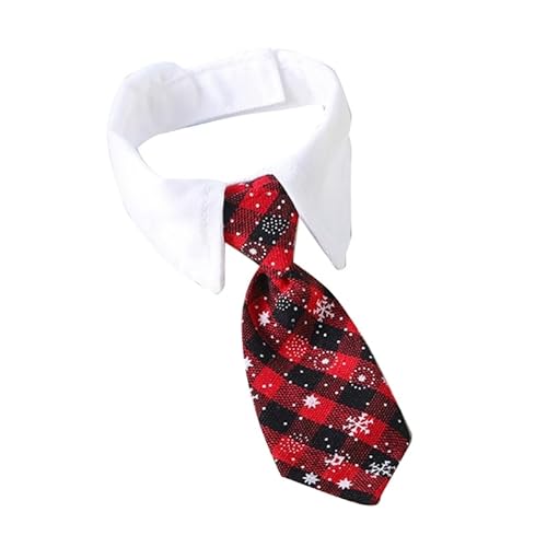 XINYIN Krawatte für Hunde Katzenhalsband Kariertes Halstuch Welpen Kragen Halskette Kragen für Mädchen Krawatte für Hunde Taschentuch von XINYIN