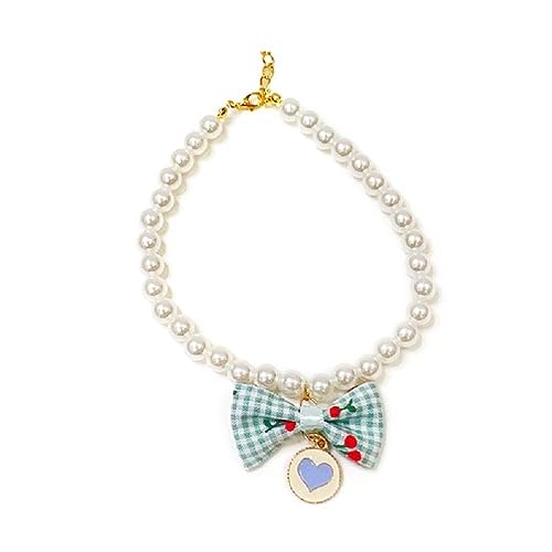 XINYIN Modische Katzenhalsband, mit Schleifen-Dekor, Perlen, für Katzen, Welpen, Kaninchen, Kätzchen, Zubehör, Halsbänder für Haustiere, verstellbar, Halsband XINYIN Modische Katzenhalsband, mit Schleifen-Dekor, Perlen, für Katzen, Welpen, Kaninchen, Kätzchen, Zubehör, Halsbänder für Haustiere, verstellbar, Halsband von XINYIN