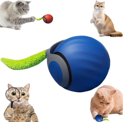 XINYUNXIN Speedy Tail 2.0, Speedy Tail Katzenspielzeug, interaktiver spielball für Katzen, Automatisches Katzenspielzeug, USB Aufladbarer Mit Ersatzschwanz für Hund/Katzen Two Speed Adjustment #Blue XINYUNXIN Speedy Tail 2.0, Speedy Tail Katzenspielzeug, interaktiver spielball für Katzen, Automatisches Katzenspielzeug, USB Aufladbarer Mit Ersatzschwanz für Hund/Katzen Two Speed Adjustment #Blue von XINYUNXIN
