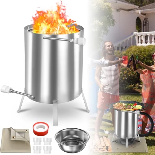 XINZI Poolheizung Holz mit Feuer Edelstahl Heizspirale 32/38mm Anschlüsse Badefass und Schwimmbad Heizung Feuertonne Brennholz Poolofen für Aufblasbare Pools und Schwimmbäder, 1 Stück XINZI Poolheizung Holz mit Feuer Edelstahl Heizspirale 32/38mm Anschlüsse Badefass und Schwimmbad Heizung Feuertonne Brennholz Poolofen für Aufblasbare Pools und Schwimmbäder, 1 Stück von XINZI
