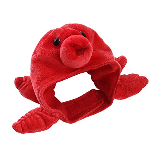 Lustige Mütze, niedliches Oktopus-Design, weich, bequem, Kostüm-Zubehör, tiersicheres Material, Hals- und Ohrenwärmer für Hunde von XINgjyxzk