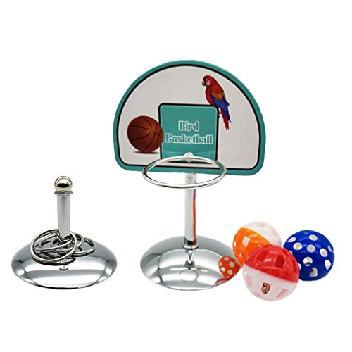 XINgjyxzk Papageien-Basketballkorb-Requisiten, Puzzle-Spiel, Kauspielzeug für Sittiche, Glocken, B, Vogel-Kauspielzeug für Papageien von XINgjyxzk