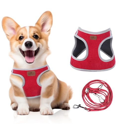 Xipdoger Hundegeschirr mit Multifunktions-Hundeleine, kein Ziehen, reflektierend, Step-in-Geschirr für weiche, verstellbare Passform, kein Würgen, ausbruchsicher, leicht zu gehen, Hundegeschirr für Xipdoger Hundegeschirr mit Multifunktions-Hundeleine, kein Ziehen, reflektierend, Step-in-Geschirr für weiche, verstellbare Passform, kein Würgen, ausbruchsicher, leicht zu gehen, Hundegeschirr für von XIPDOGER
