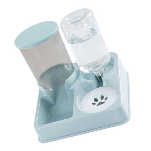 2-in-1 Automatischer Futternapf für Hunde, Katzenfutter, Wassernapf, Doppelnapf, Futternapf, Haustier-Futterspender, automatische Fütterung von XITEA