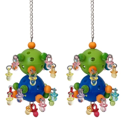 5pcs Vogelkäfig Spielzeug Papageien Aktenvernichter Spielzeug Klettern Spielplätze Interaktives Spielzeug für Papageien Beißen und Stressabbau von XITEA
