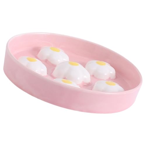 Einzigartiger, handbemalter Katzennapf verlangsamt das Füttern für eine bessere Gesundheit, Keramikschale, schöne Blume von XITEA