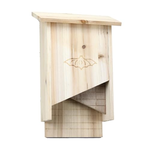 Fledermauskammer aus Holz für den Außenbereich, Doppelkammer, Fledermaushaus, wetterbeständig, einfacher Fledermausschutz, einfach zu montieren von XITEA
