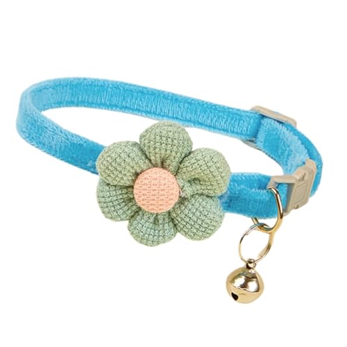 Halsband für Katzen, Halsband, Glöckchen, Halsband, Halskette, Blüte, Haustierhals, Schmuck, Glöckchen, Halskette, Partyzubehör Halsband für Katzen, Halsband, Glöckchen, Halsband, Halskette, Blüte, Haustierhals, Schmuck, Glöckchen, Halskette, Partyzubehör von XITEA