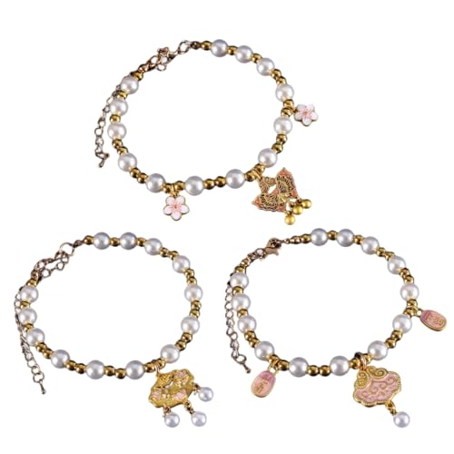 Halskette mit chinesischem Neujahrs-Thema, Haustier-Halsschmuck, Charm, Katzen-Halskette, längenverstellbar, für Urlaub Halskette mit chinesischem Neujahrs-Thema, Haustier-Halsschmuck, Charm, Katzen-Halskette, längenverstellbar, für Urlaub von XITEA