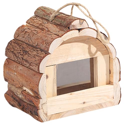 Handgefertigtes Vogelnest Haus Outdoor Safe Shelter Place Vogelzuchtkasten Baumhaus für Finken und Zaunkönige Wildvogelhaus von XITEA