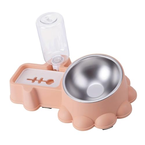 Haustier Futternapf Katzen Erhöhter Futternapf Kleine Hunde Katzen Futternapf Anti-Rutsch Automatische Wasser-Futternapf Katzen Futterversorgung von XITEA