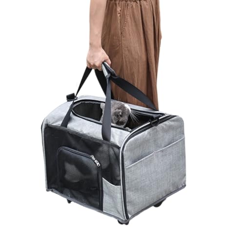 Haustier-Tragetasche mit Rad, Hundekoffer zum Wandern, Hundetasche, Haustier-Tragetasche, Haustier-Tragetasche, atmungsaktive Hülle Haustier-Tragetasche mit Rad, Hundekoffer zum Wandern, Hundetasche, Haustier-Tragetasche, Haustier-Tragetasche, atmungsaktive Hülle von XITEA