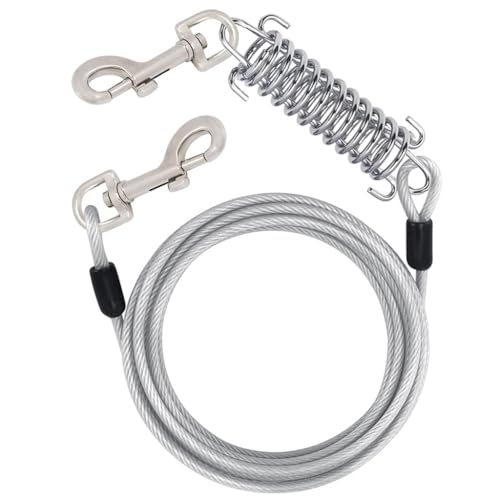 Hundeleine mit stoßdämpfender Feder, 300 cm, strapazierfähig, für kleine Haustiere, ausbruchsicher Hundeleine mit stoßdämpfender Feder, 300 cm, strapazierfähig, für kleine Haustiere, ausbruchsicher von XITEA