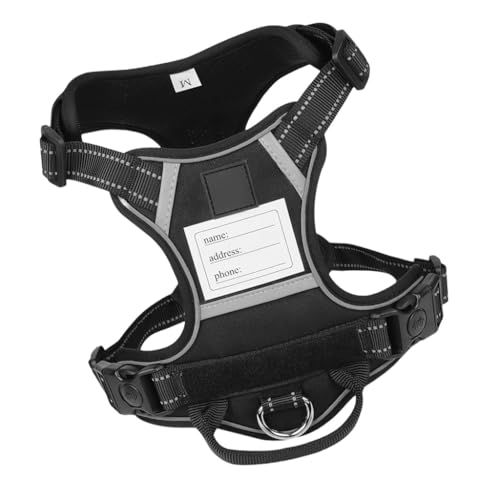 Hundeweste, verstellbares Trainingsgeschirr für Training, Spaziergänge, Namensschild-Gürtel für große Hunde, strapazierfähig Hundeweste, verstellbares Trainingsgeschirr für Training, Spaziergänge, Namensschild-Gürtel für große Hunde, strapazierfähig von XITEA