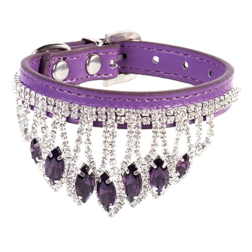 Modisches Haustier-Halsband mit Strasssteinen für Katzen, Hunde, Mädchen, Hochzeit, kleine Hunde, Schmuck, dekoratives Halsband, Katzenzubehör Modisches Haustier-Halsband mit Strasssteinen für Katzen, Hunde, Mädchen, Hochzeit, kleine Hunde, Schmuck, dekoratives Halsband, Katzenzubehör von XITEA