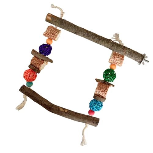 Multifunktionaler Papageienständer Schleifen Kratzbaum Spielzeug für Conure Swing Hängematten Stehspielzeug für Papagei Multifunktionaler Papageienständer Schleifen Kratzbaum Spielzeug für Conure Swing Hängematten Stehspielzeug für Papagei von XITEA