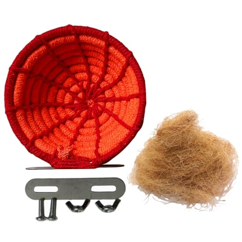 Papageien Wellensittiche Nest Käfig Sitzstange Ständer Nest Käfig Papageien Nest mit Polsterung Nest Käfig Spielzeug für Sittiche Nymphensittiche von XITEA