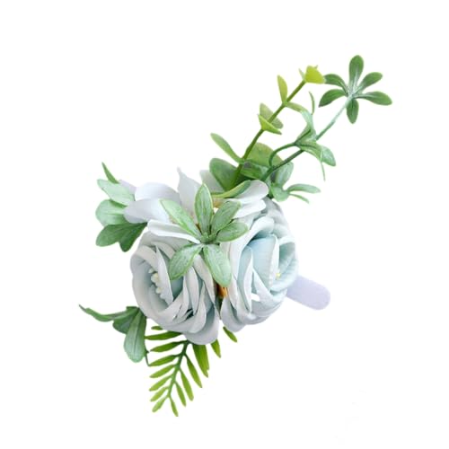 Raffinesse mit Brautjungfern-Handblumen-Armbändern mit künstlicher farbenfroher Hochzeitsrose für Zeremonie von XITEA