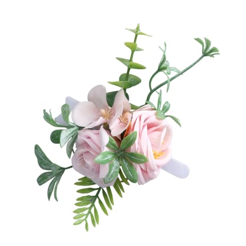 Raffinesse mit Brautjungfern-Handblumen-Armbändern mit künstlicher farbenfroher Hochzeitsrose für Zeremonie von XITEA