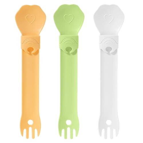 Set mit 3 Katzen-Leckerli-Streifen, Quetschlöffel, Nassfutter, Haustier-Leckerli-Quetscher, Löffel, Futterspender für Tierfutter von XITEA