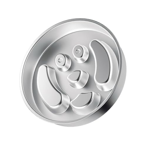 Slow Feeder Hundenapf aus Edelstahl, Metall, rutschfest, für kleine und mittelgroße Haustiere, langsames Fressen von XITEA