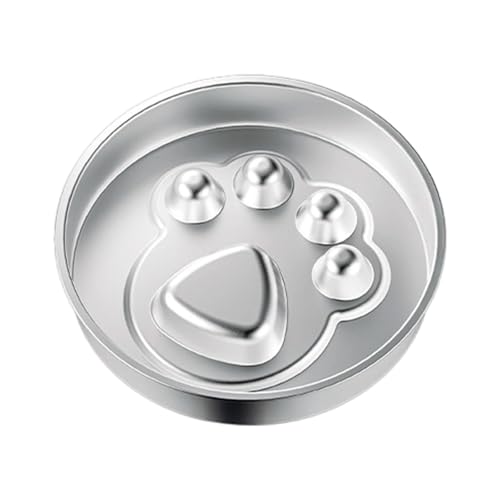 Slow Feeder Hundenapf aus Edelstahl, Metall, rutschfest, für kleine und mittelgroße Haustiere, langsames Fressen von XITEA
