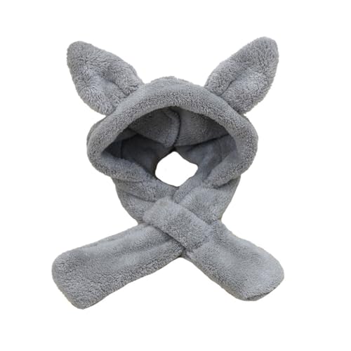 Wintermütze für kleine Rassen, weich, warm, Fleece, Ohrenschutz, Hundekopfbedeckung, Cartoon-Kopfbedeckung, Katzenhut von XITEA