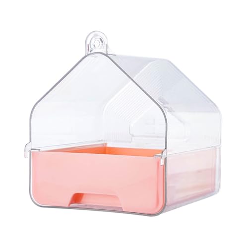 XITEA Durchsichtiger Vogel für Käfig, Haustierzubehör für Papageien, Wellensittiche und Quäker, großer Platz, einfache Schublade, Vogel-Badebox XITEA Durchsichtiger Vogel für Käfig, Haustierzubehör für Papageien, Wellensittiche und Quäker, großer Platz, einfache Schublade, Vogel-Badebox von XITEA