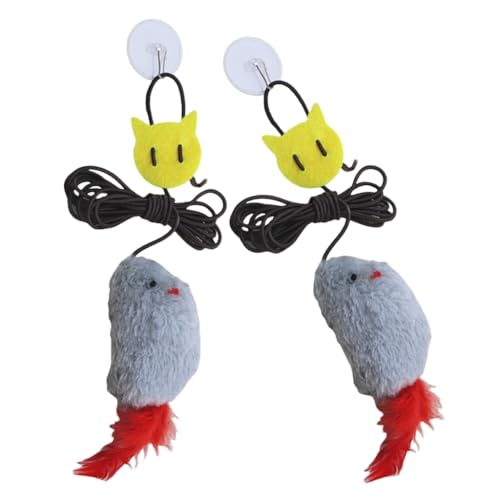 XITEA Elastische Hängemaus, Katzenspielzeug, 5 Stück, quietschender Sound, Plüsch-Maus, Spielzeug, ansprechender Türrahmen, Unterhaltung, Katzen XITEA Elastische Hängemaus, Katzenspielzeug, 5 Stück, quietschender Sound, Plüsch-Maus, Spielzeug, ansprechender Türrahmen, Unterhaltung, Katzen von XITEA